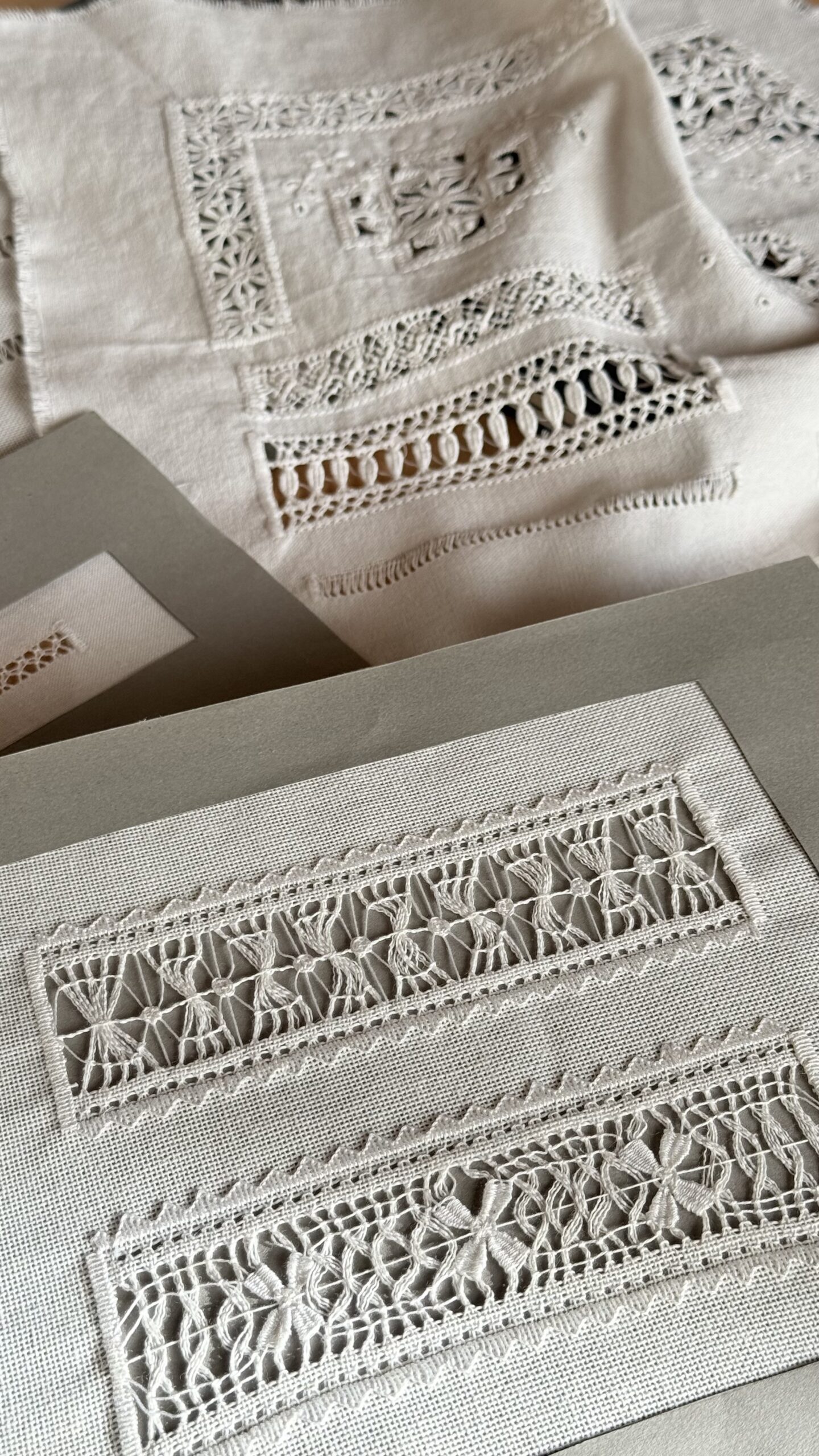 Curso de Vainillas/Vainicas/Drawn Thread Embroidery/Sfilati/Deshilado